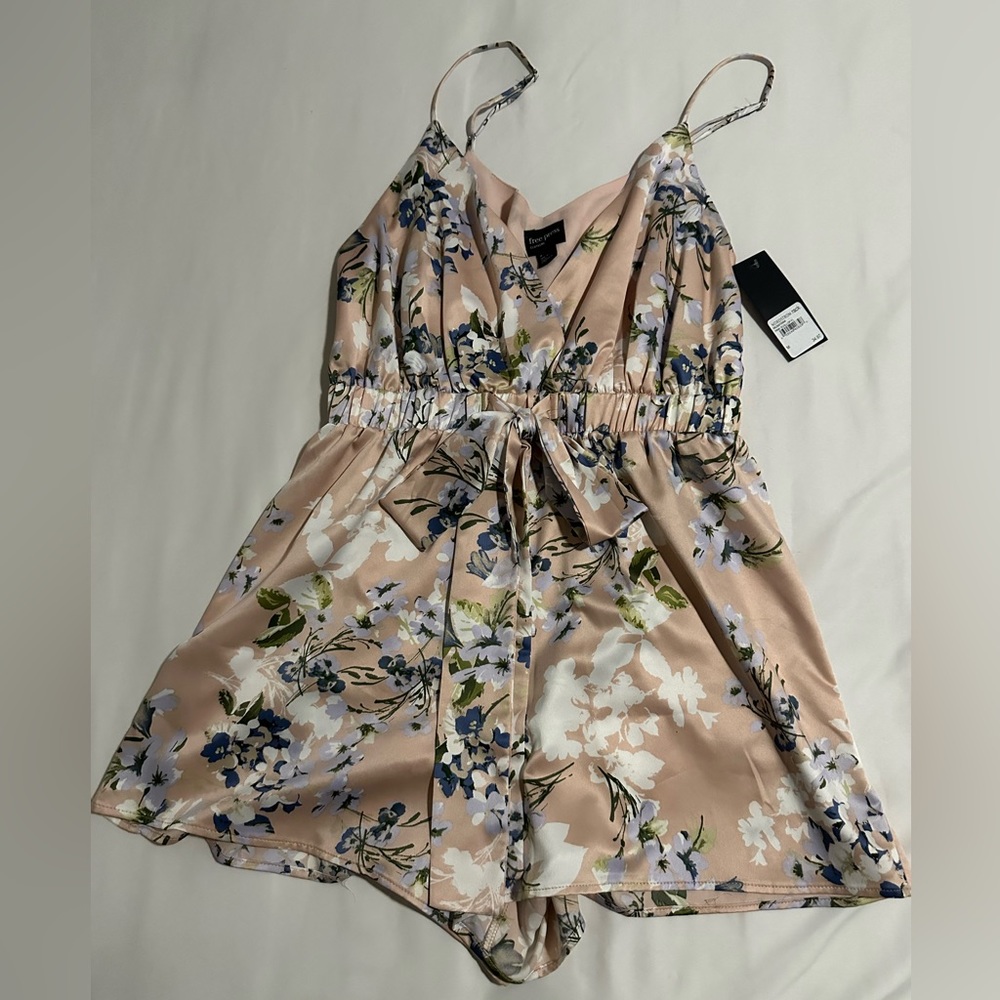 Floral soft romper